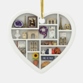 Tiny Shelves: I Love Paris France 2D print French Keramisch Ornament (Voorkant)