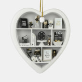 Tiny Shelves Movie Film Fan edition 2Dprint Heart Keramisch Ornament (Rechts)