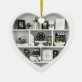 Tiny Shelves Movie Film Fan edition 2Dprint Heart Keramisch Ornament (Voorkant)