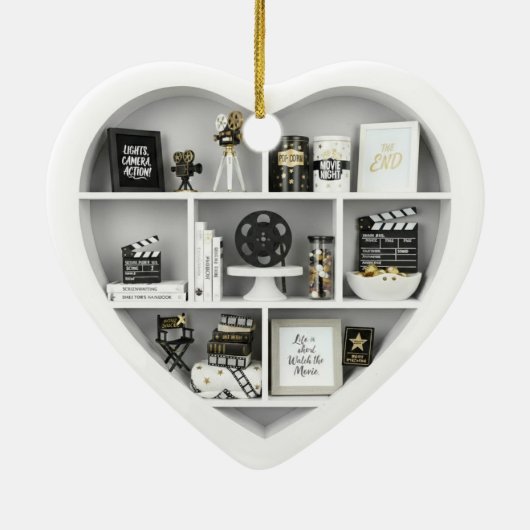 Tiny Shelves Movie Film Fan edition 2Dprint Heart Keramisch Ornament (Achterkant)
