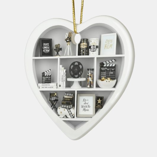 Tiny Shelves Movie Film Fan edition 2Dprint Heart Keramisch Ornament (Links)