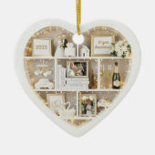 Tiny Shelves Personalized Wedding Anniversary Keramisch Ornament (Voorkant)