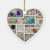 Tiny Shelves Rock Collector 2Dprint Rocks Crystals Keramisch Ornament (Achterkant)