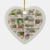 Tiny Shelves Succulent Plant Edition graphic print Keramisch Ornament (Achterkant)