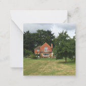 TINY SIZE | Eenvoudig fotobewegend nieuw adres Notitiekaartje (Achterkant)