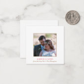 TINY SIZE| Gehuwd en prettig kerstfeest Notitiekaartje (Voorkant / Achterkant in situ)