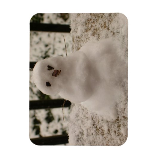 Tiny Snowman Flexible Magnet Magneet (Verticaal)
