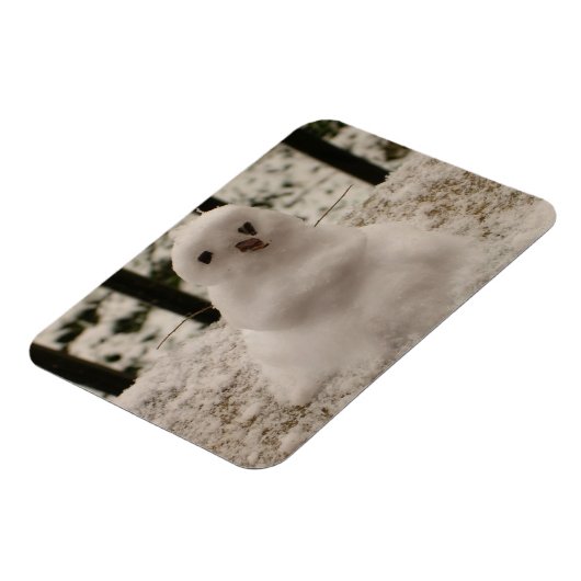 Tiny Snowman Flexible Magnet Magneet (Linkerzijde)