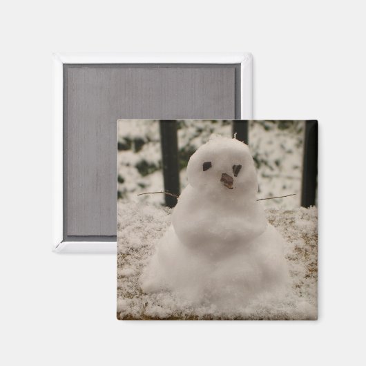 Tiny Snowman Magnet (Voorkant / Achterkant)