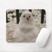 Tiny Snowman Mousepad Muismat (Met muis)