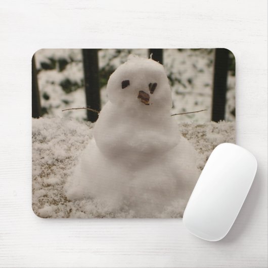 Tiny Snowman Mousepad Muismat (Met muis)
