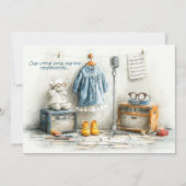 Tiny Songbird - 1e verjaardag meisje Kaart (Voorkant)