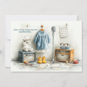 Tiny Songbird - 1e verjaardag meisje Kaart
