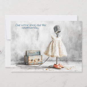Tiny Songbird - 1e verjaardag meisje Kaart