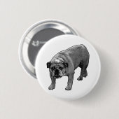 Tiny Spark Bulldog Pin Ronde Button 5,7 Cm (Voorkant /achterkant)