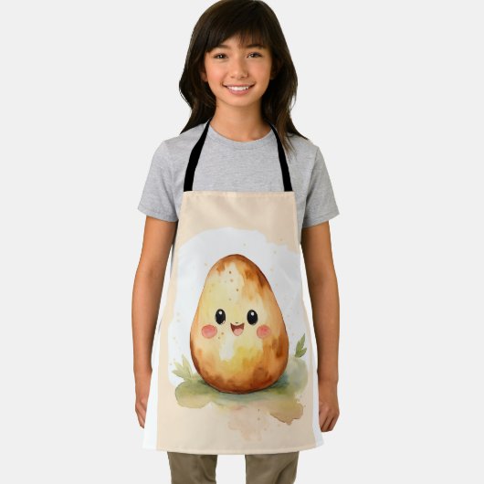 Tiny Spud Charm: Baby Potato Icon Schort (Insitu)