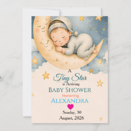 Tiny Star Is Arriving Baby Shower Collectie Kaart