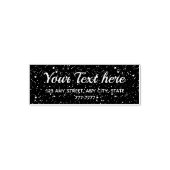 Tiny Stars Space - retouradres gepersonaliseerd Zelfinktende Stempel (Design)