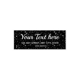 Tiny Stars Space - retouradres gepersonaliseerd Zelfinktende Stempel