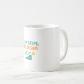Tiny Steps, Big Dreams – Motivatie Typografie Koffiemok (Voorkant rechts)
