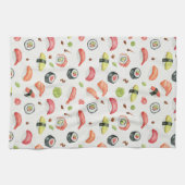 Tiny Sushi Illustration for Nigiri and Maki Fans Theedoek (Horizontaal)