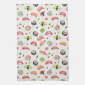 Tiny Sushi Illustration for Nigiri and Maki Fans Theedoek (Verticaal)