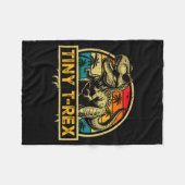 Tiny T-rex T Rex Dinosaur Tiny T-rex Family Matchi Fleece Deken (Voorkant (Horizontaal))