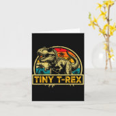 Tiny T-rex T Rex Dinosaur Tiny T-rex Family Matchi Kaart (Gele Bloem)