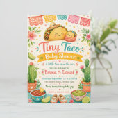 Tiny Taco Baby Shower Kaart (Staand voorkant)
