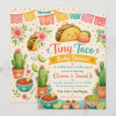 Tiny Taco Baby Shower Kaart (Voorkant / Achterkant)