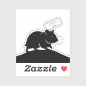 Tiny Talker: gepersonaliseerde hamster/gerbil-lapt Sticker (Vel)