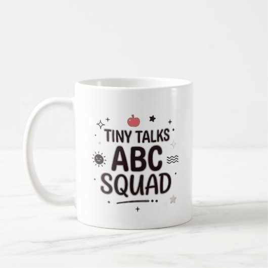 Tiny Talks ABC-team Leraar Leven Koffiemok (Links)