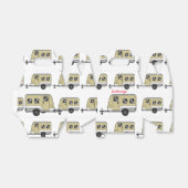 Tiny Tan Caravan Camper Thunder_Cove Bedankdoosjes (Uitgevouwen)