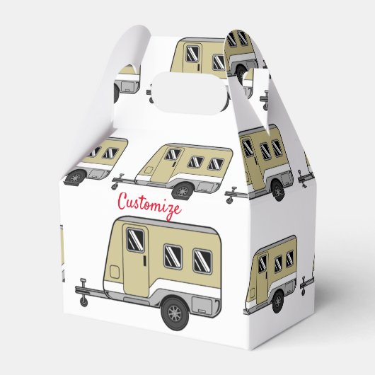 Tiny Tan Caravan Camper Thunder_Cove Bedankdoosjes (Voorkant Zijde)