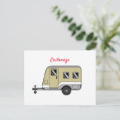 Tiny Tan Caravan Camper Thunder_Cove Briefkaart (Staand voorkant)