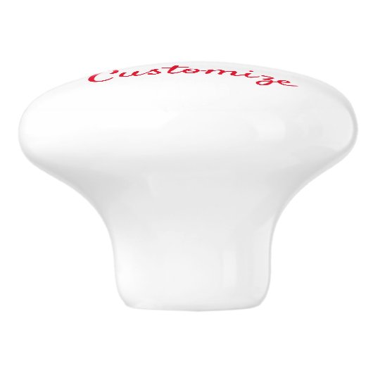 Tiny Tan Caravan Camper Thunder_Cove Keramische Knop (Zijkant)