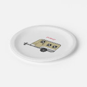 Tiny Tan Caravan Camper Thunder_Cove Papieren Bordje (Gekanteld)