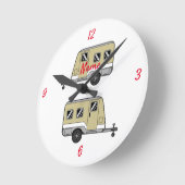 Tiny Tan Caravan Camper Thunder_Cove Ronde Klok (Hoek)