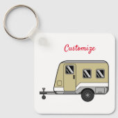 Tiny Tan Caravan Camper Thunder_Cove Sleutelhanger (Voorkant)