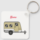 Tiny Tan Caravan Camper Thunder_Cove  Sleutelhanger (Achterkant)
