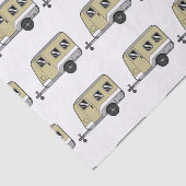 Tiny Tan Caravan Camper Thunder_Cove Tissuepapier (Detail)