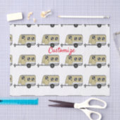 Tiny Tan Caravan Camper Thunder_Cove Tissuepapier (Craft)
