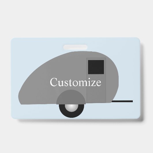 Tiny Teardrop Trailer Thunder_Cove  Badge (Voorzijde)