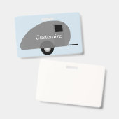 Tiny Teardrop Trailer Thunder_Cove  Badge (Voor- en achterkant)