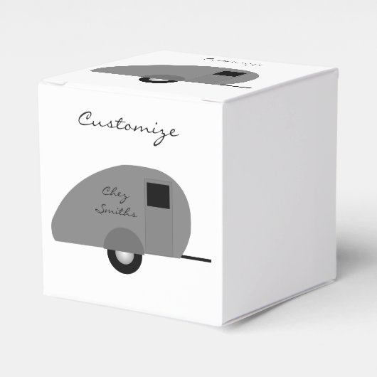 Tiny Teardrop Trailer Thunder_Cove Bedankdoosjes (Voorkant Zijde)