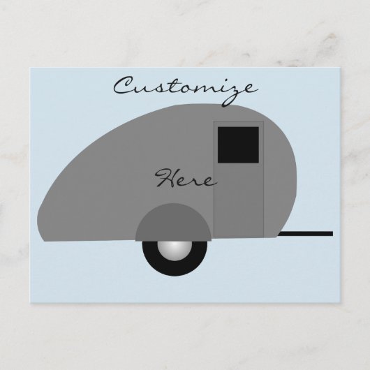 Tiny Teardrop Trailer Thunder_Cove Briefkaart (Voorkant)