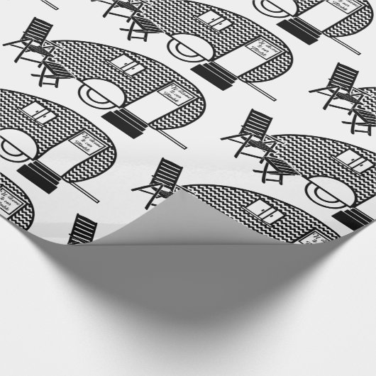 Tiny Teardrop Trailer Thunder_Cove Cadeaupapier (Hoek)