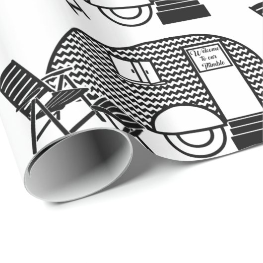 Tiny Teardrop Trailer Thunder_Cove Cadeaupapier (Rol Hoek)