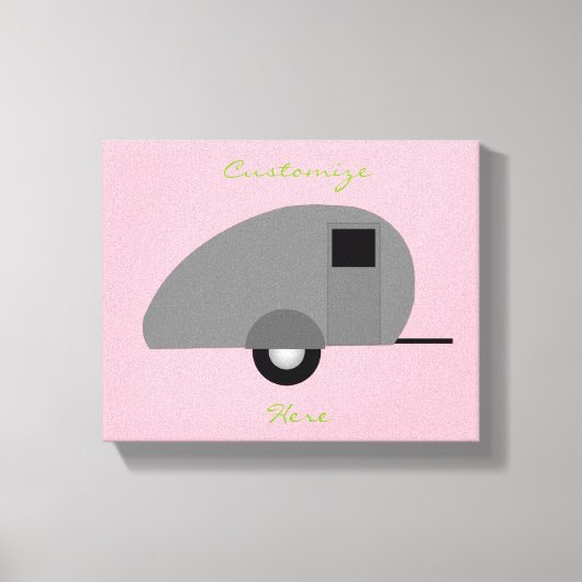 Tiny Teardrop Trailer Thunder_Cove Canvas Afdruk (Voorkant)
