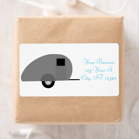 Tiny Teardrop Trailer Thunder_Cove Etiket (Insitu)